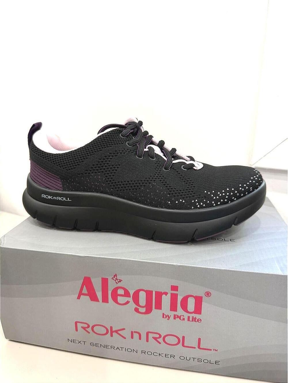 Alegria RRO-7619 Roll On Sneakers - Plum, Size 8-8.5 US